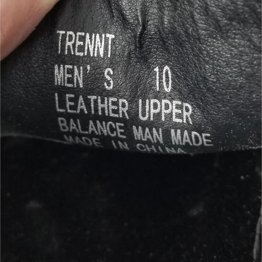Steve Madden Men's Leather Black Trennt style Lace Up Dress Shoes Oxfords Size10